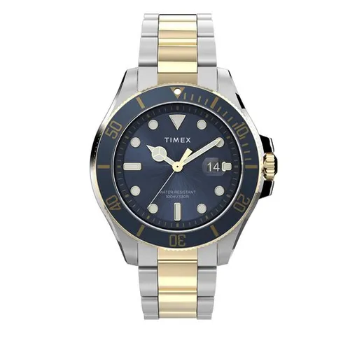 Timex Harborside Coast TW2V42000 Gümüş / Donanma Saati