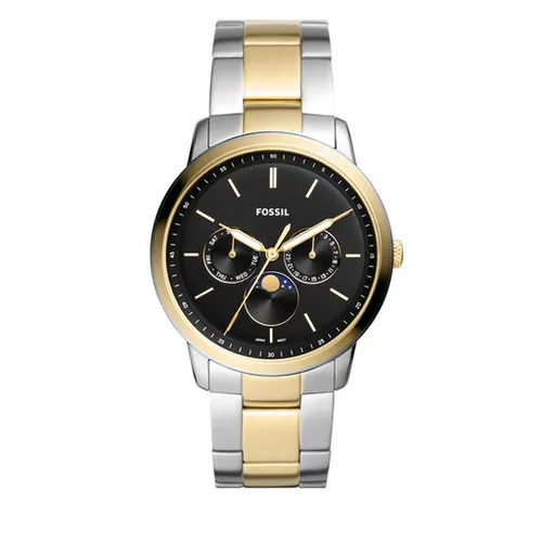 Fossil Neutra Moonphase Çok İşlevli İki Ton Fs5906 Altın / Gümüş Saat