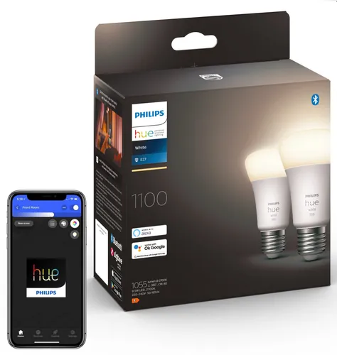 Inteligentna żarówka LED PHILIPS HUE 212728 9.5W E27 Bluetooth (2 szt.)