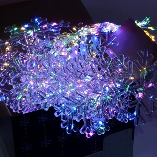 Kurtyna dekoracyjna CHRISTMAS DECORATION 1079738 408 LED Sieciowe 2 m Transparentny