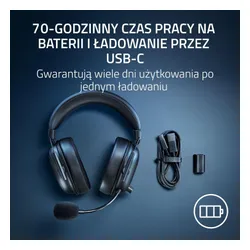 Słuchawki bezprzewodowe z mikrofonem Razer BlackShark V2 HyperSpeed Nauszne Czarny