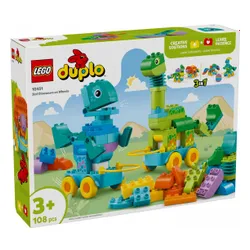 LEGO Klocki DUPLO 10451 3 w 1 Dinozaury na kółkach
