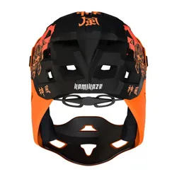Kask KAMIKAZE Ronin Pomarańczowy Full Face (rozmiar M)