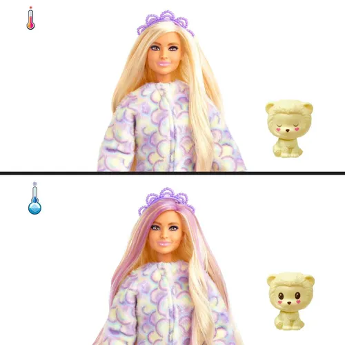 Lalka Barbie Cutie Reveal Lew Słodkie stylizacje HKR06