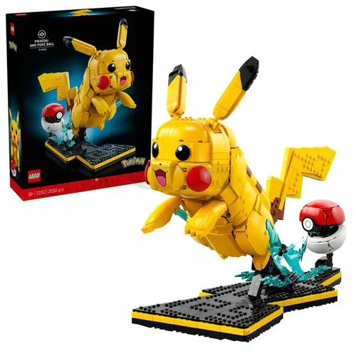 LEGO Pokemon 72152 Pikachu i Pokeball, zestaw klocków 18+