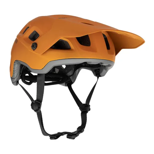 Kask rowerowy MET Terranova orange/ titanium metalic matt