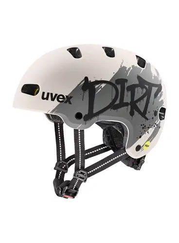 Kask rowerowy dla dzieci Uvex Kid 4 Style Mips - dirt warm grey matt