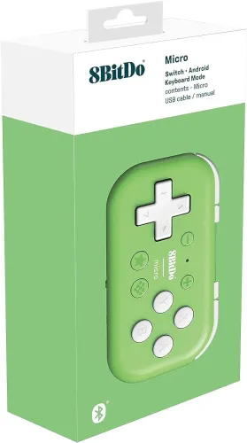 Pad 8BitDo Micro Bluetooth do Nintendo Switch Android Zielony