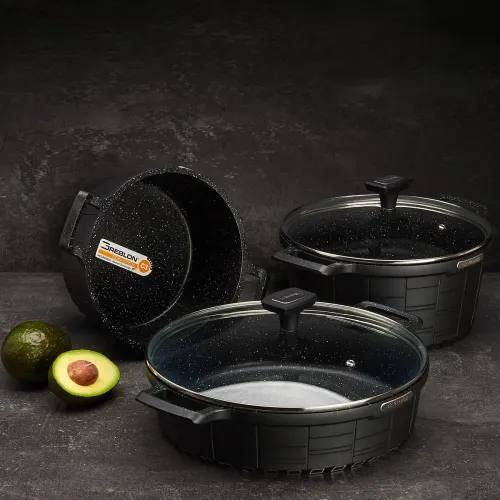 Patelnia nieprzywierająca STARKE PRO CROWS MARBLE 28 cm