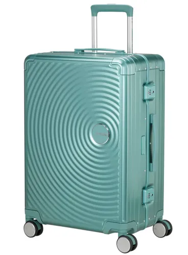 Walizka średnia American Tourister Soundbox Alu - dusty turquoise