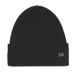 Calvin Klein Re-Lock Beanie eșarfă și pălărie Set / eșarfă K60k611331 CK Black BAX