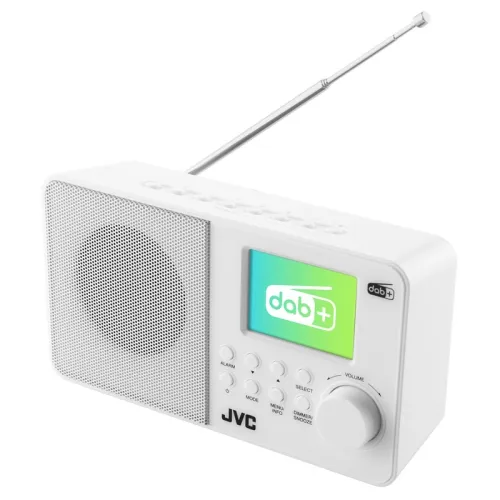 Radioodbiornik JVC RA-E611W-DAB Radio FM DAB+ Biały