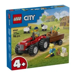 LEGO City 60461 Красный трактор с прицепом и овцами