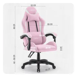 Fotel CABRO C500 Różowo-Biały