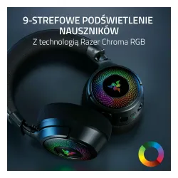 Słuchawki bezprzewodowe z mikrofonem Razer Kraken V4 Nauszne Czarny