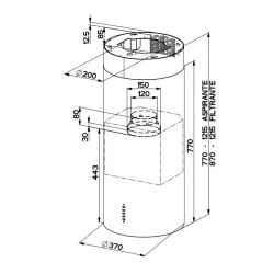 Okap Faber Cylindra Isola Evo Plus Czarny