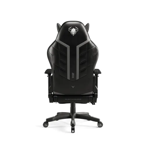 Fotel Diablo Chairs X-Ray 2.0 Normal Size Gamingowy do 136kg Skóra ECO Czarno-szary