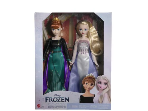 Mattel Disney dondurulmuş Kraliçe Anna ve ayaz Kraliçe Elsa