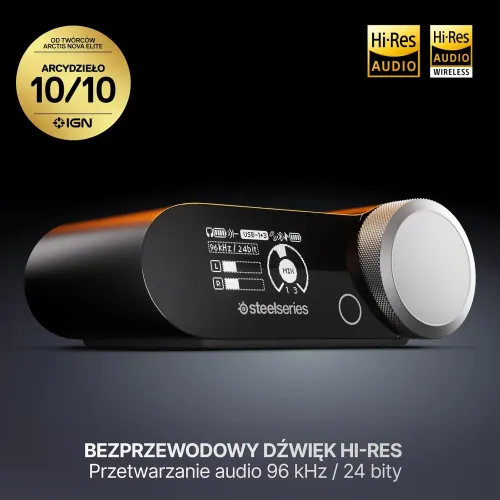 Słuchawki bezprzewodowe z mikrofonem SteelSeries Arctis Nova Pro Omni Nauszne Biały