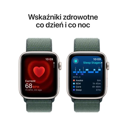 Apple Watch SE 2gen GPS + Cellular koperta 44mm z aluminium Księżycowa poświata opaska sportowa Górskie jezioro