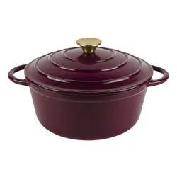 Garnek żeliwny HAGE DQ26 5L Bakłażanowy