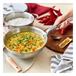 DE BUYER Alchimy Konikalny 24 cm - rondel ze stali nierdzewnej