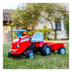Falk Jeździk Traktor Go! Z Przyczepą Czerwony 1-3 Lat