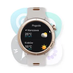 Smartwatch STELIO Activ Pro AI GPS 46mm Tytan Złoty