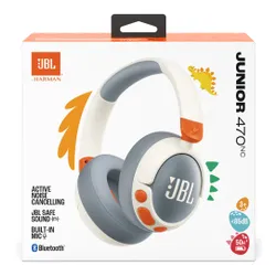 Słuchawki nauszne JBL Junior 470NC ANC Biały