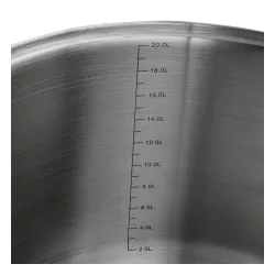 Garnek wysoki ze stali nierdzewnej z pokrywką Starke Pro Barcelo 20 l