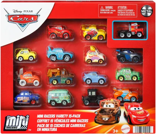 Zestaw pojazdów DISNEY Auta HYK81 (15 szt.)