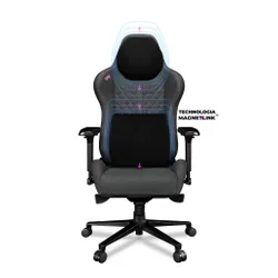 Fotel YUMISU 2050 Magnetic Ciemnoszaro-różowy