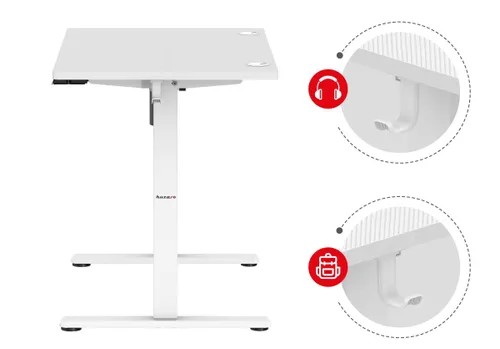 Biurko gamingowe HUZARO Hero 7.9 Biały