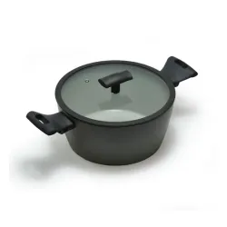 MONETA Melodia 24 cm - garnek aluminiowy z pokrywką