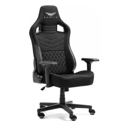 Fotel GAMVIS Elite 2.0 XL Basic Czarny (białe elementy)