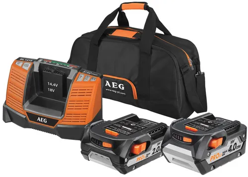 AEG Powertools Şarj Cihazı SETİ ile 2AH ve 4AH Pil Paketi LL18X02BL2