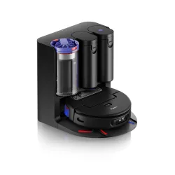 Robot sprzątający Dyson Spot+Scrub Ai Funkcja mopowania Stacja oczyszczająca Tworzenie mapy pomieszczenia 76dB Funkcje AI Czarny