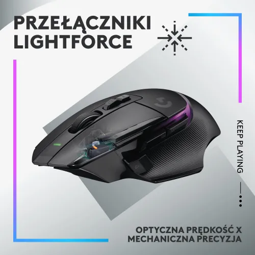 Myszka gamingowa Logitech G502 X Plus - czarny