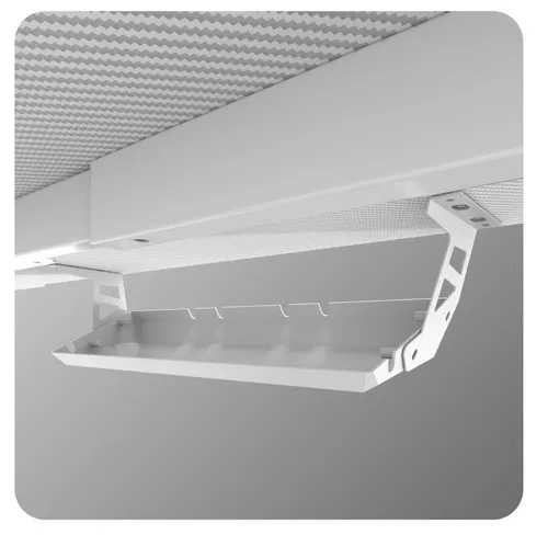 Biurko gamingowe HUZARO Hero 3.3 RGB Biały