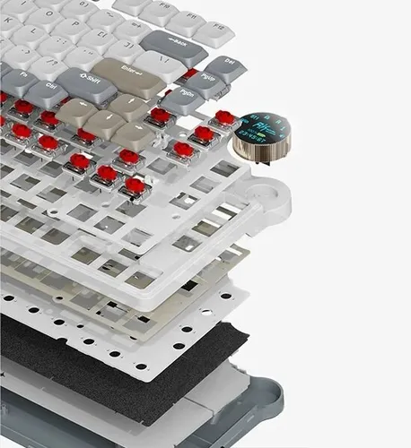 Klawiatura ROYAL KLUDGE RK N80 Pearly Dawn Red Switch