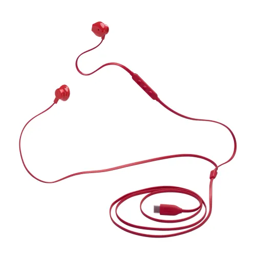 Słuchawki przewodowe JBL Tune 305C USB-C Douszne Czerwony