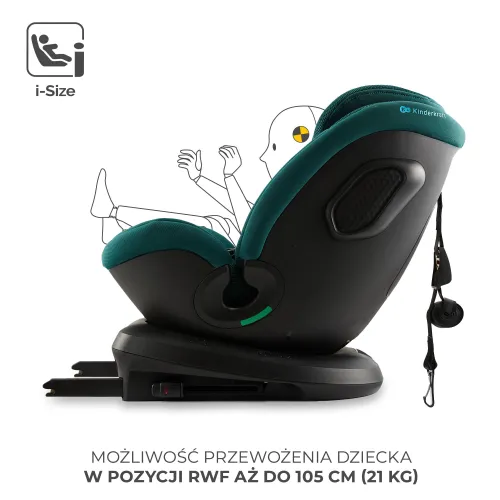 Fotelik samochodowy KINDERKRAFT Xpedition 3 I-Size 40-150 cm (0-22 kg) Zielony