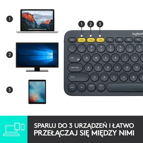 Klawiatura Logitech K380 - szary