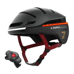 Kask rowerowy LIVALL EV021 Czarny Miejski z lampką (rozmiar L)