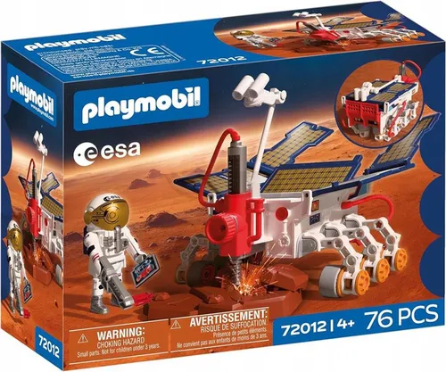 PLAYMOBIL SPACE 72012 Łazik badawczy ESA Mars, zestaw dla dzieci +4 lata