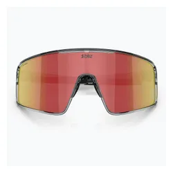 Okulary przeciwsłoneczne Bliz P001 transparent dark grey/brown red multi