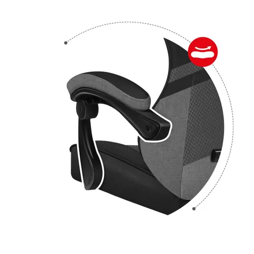 Fotel HUZARO Force 4.4 Czarno-szary