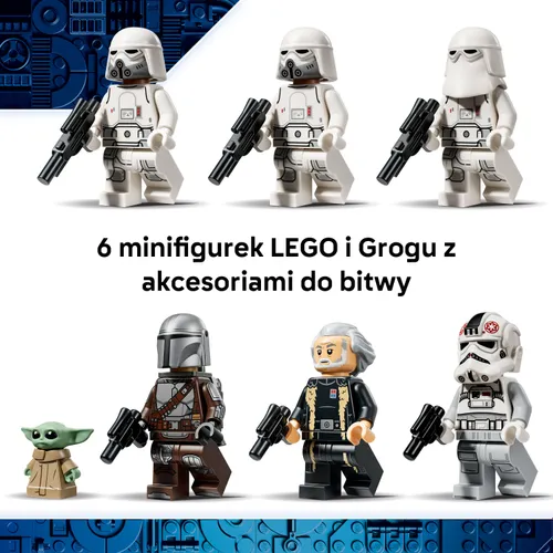 LEGO Star Wars 75454 Mandalorian AT-AT Resztek Imperium, zestaw klocków 10+