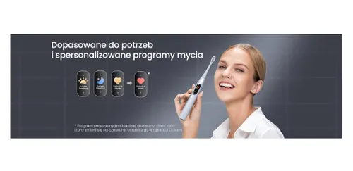 Szczoteczka soniczna OCLEAN X Pro Digital Srebrny + Etui