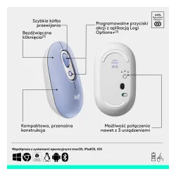 Myszka Logitech POP Mouse Fioletowy